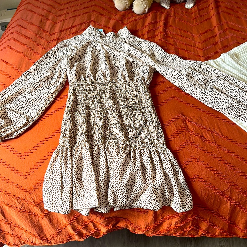 Knee length turtle neck dress size small